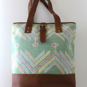 Ledertasche Pastellgrün