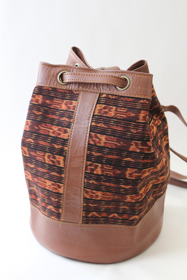 Bucket-Rucksack Braun